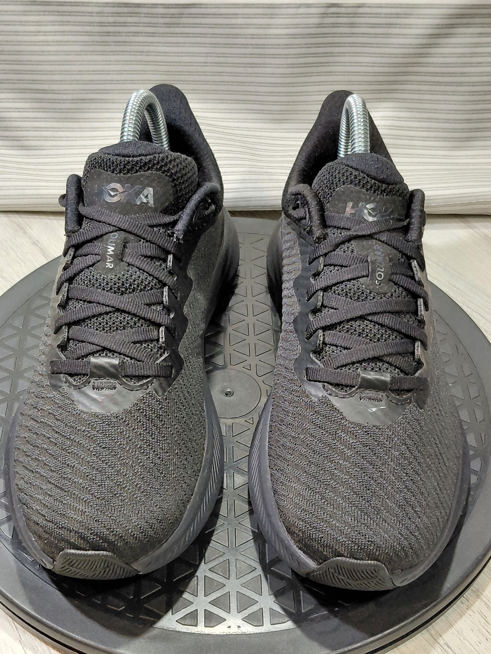 Hoka One One Womens Solimar Triple Black Running Training Shoes W7B - Picture 4 of 13